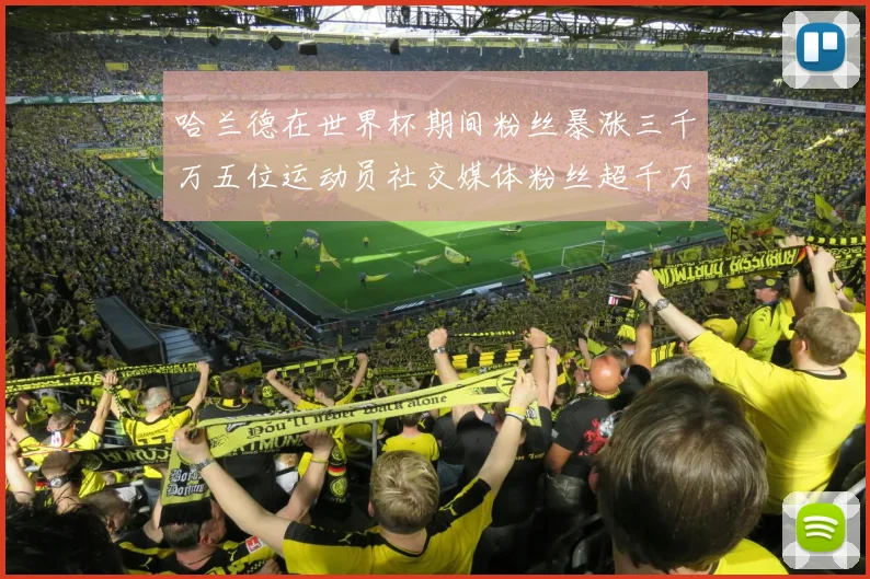 哈兰德在世界杯期间粉丝暴涨三千万五位运动员社交媒体粉丝超千万